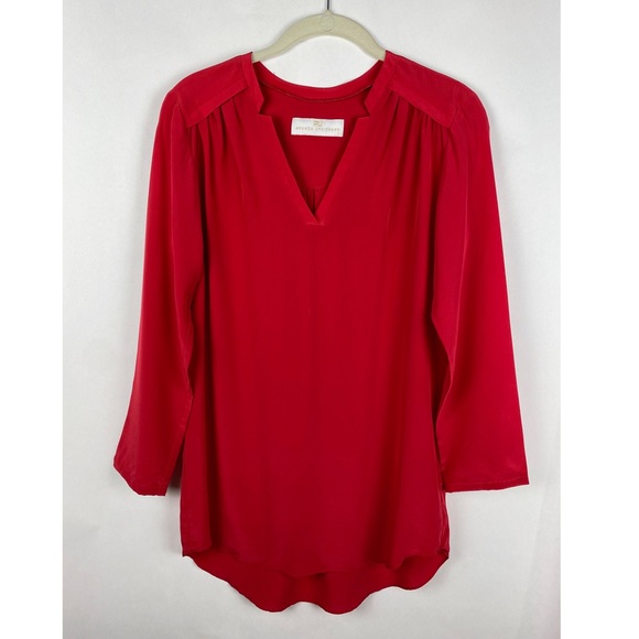 Amanda Uprichard Tops - Amanda Uprichard Silk Top Red